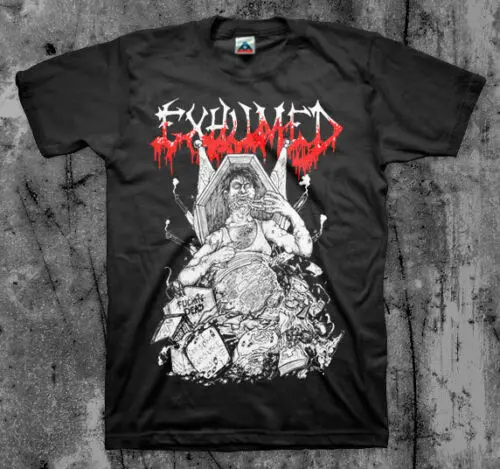 Футболка Exhumed 'Ravening' (Carcass Goregrind Impaled) лидер продаж супер модные летние футболки