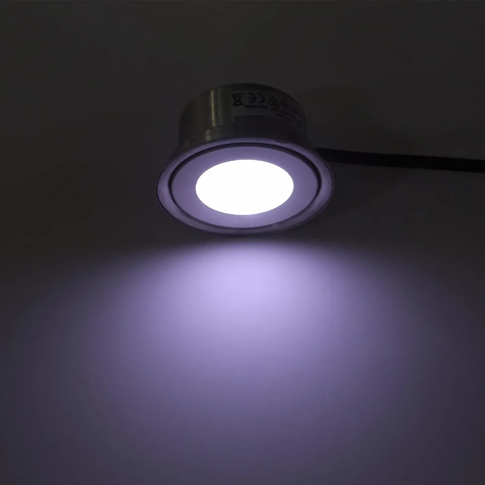 Conduziu a Lâmpada Rebaixado para Caixa de Jardim com Inserção Conjunto de 10 Inoxidável Chão Dc12v Luz Piso ww cw r g b y Aço Ip67 0.5 w 10 Caixa de jardim com Inserção Conjunto de 10 (WW CW R G B Y)