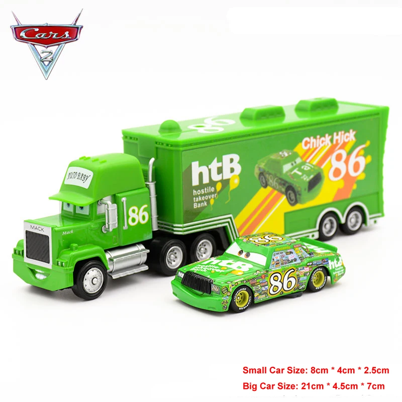 Disney Pixar Cars Lightning McQueen Mack Truck Mater литой под давлением Металлический Игрушечный