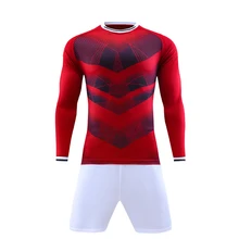 New Men Sport Running Survetement font b Football b font Jersey Set Long Sleeved Suit Soccer