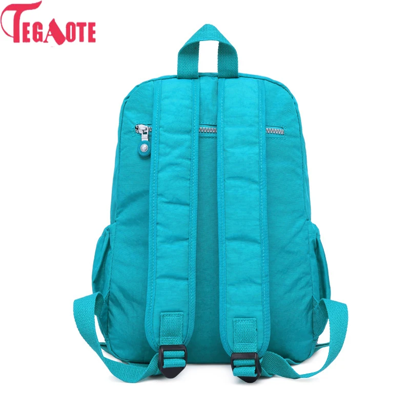 TEGAOTE, школьный рюкзак для девочек-подростков, Mochila Feminina, женские рюкзаки, нейлоновый водонепроницаемый повседневный рюкзак для ноутбука, женский рюкзак