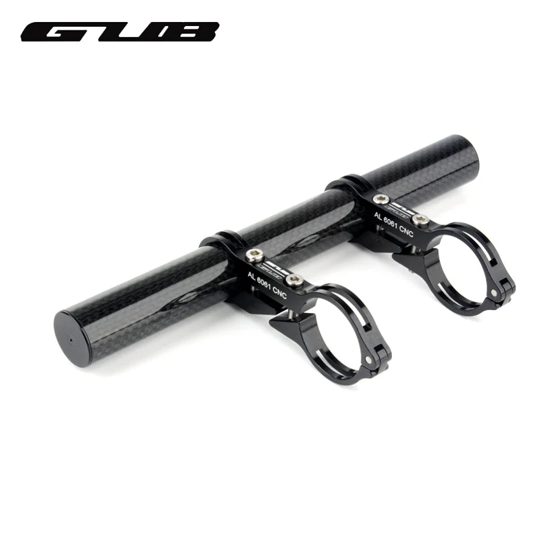 Billige Carbon Faser Fahrrad Fahrrad Lenker Extender Verlängern Montieren Lampe CNC Leichte MTB Taschenlampe Computer Telefon Halter G202
