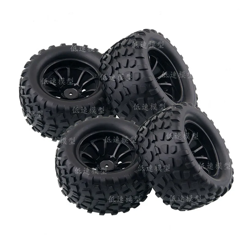 

4pcs 5 colors RC Rubber Sponge Tires Tyre Wheel Rim HSP 1:10 Monster Bigfoot Truck 88040 HSP 94111 94108 94188