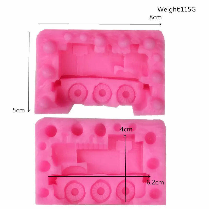 3D вагона игрушка коляска в виде машины форма для мыла или выпечки силиконовая форма для конфет от китайского производителя шоколадная глина