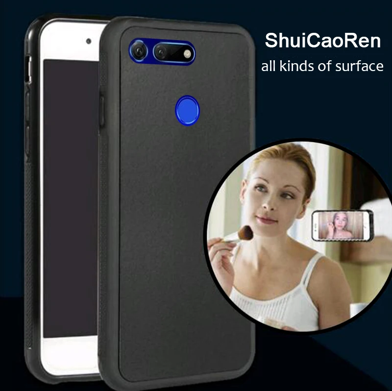 

Anti Gravity Phone Case For Huawei honor V9 V10 V20 Back Magical Nano Suction Cover Adsorbed Case For Huawei Honor view 10 20