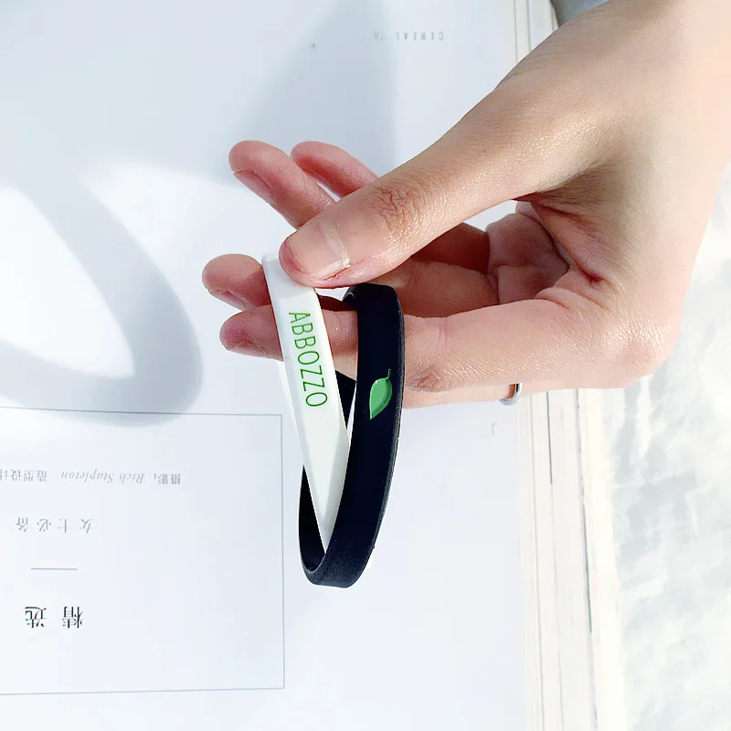 Silicone Wristband Energy Bracelet Armband Letter Cuff For Outdoor Basketball Couple