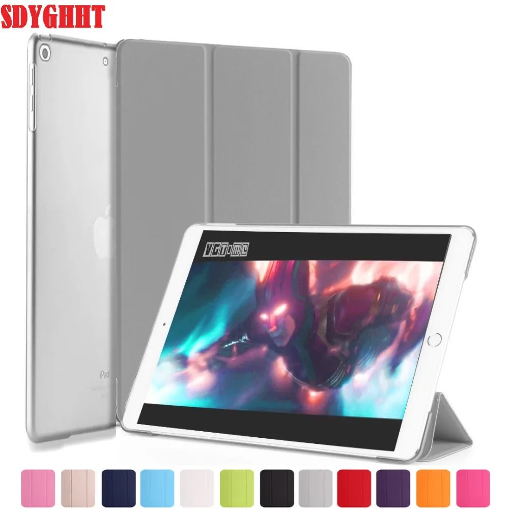 

High quality protective case for 2017/2018 new iPad 9.7 A1822/A1893/1823/1954 with smart wake/sleep function bracket smart case