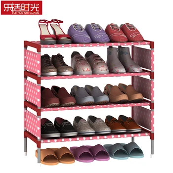 

Simple 3 Tiers Shoe Rack Nonwoven Metal Frame Easily Assembled Storage Cabinet Shoes Closet Saving Space Hallway Shoe Organizer