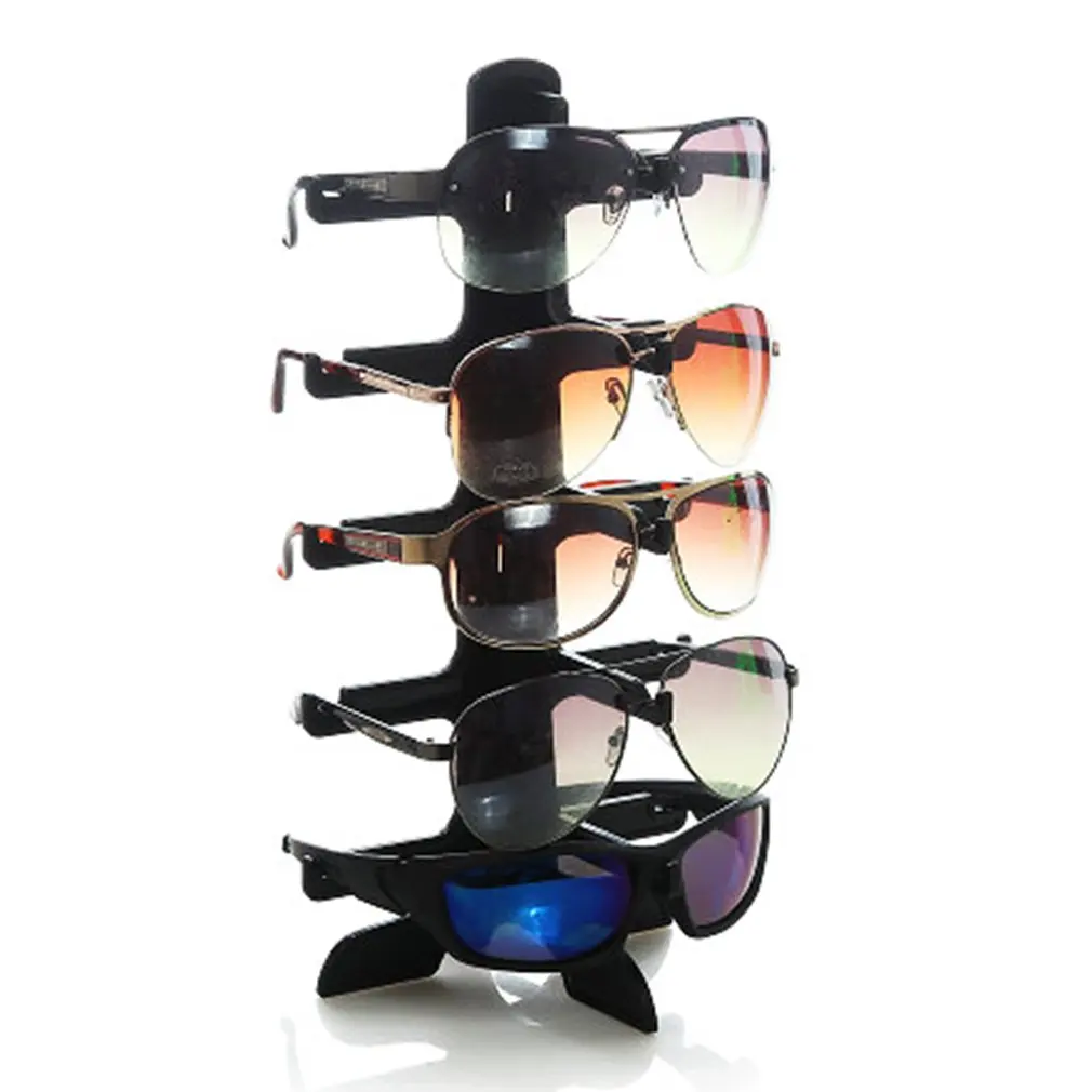 Новые 5 слоев Пластик Рамка подставка для солнцезащитных очков очки с разноцветными линзами счетчик Показать стойки держателя стойки