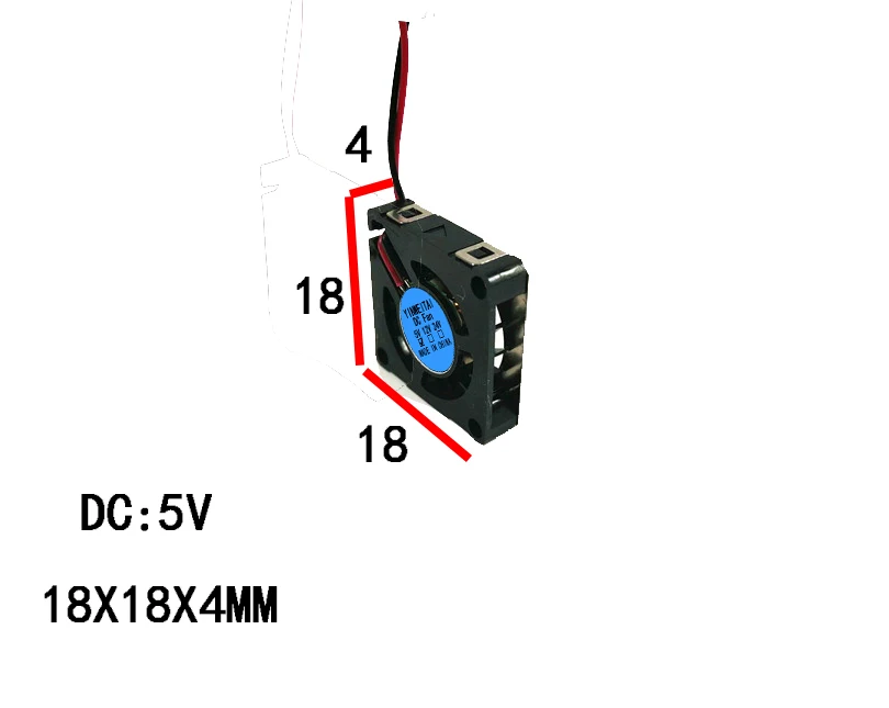 

2pcs FAN 2pin FOR RFB1804 1804 18X18X4MM 2006 20X20X6MM 5V Nano fan Micro-turbine blower Notebook uav fan