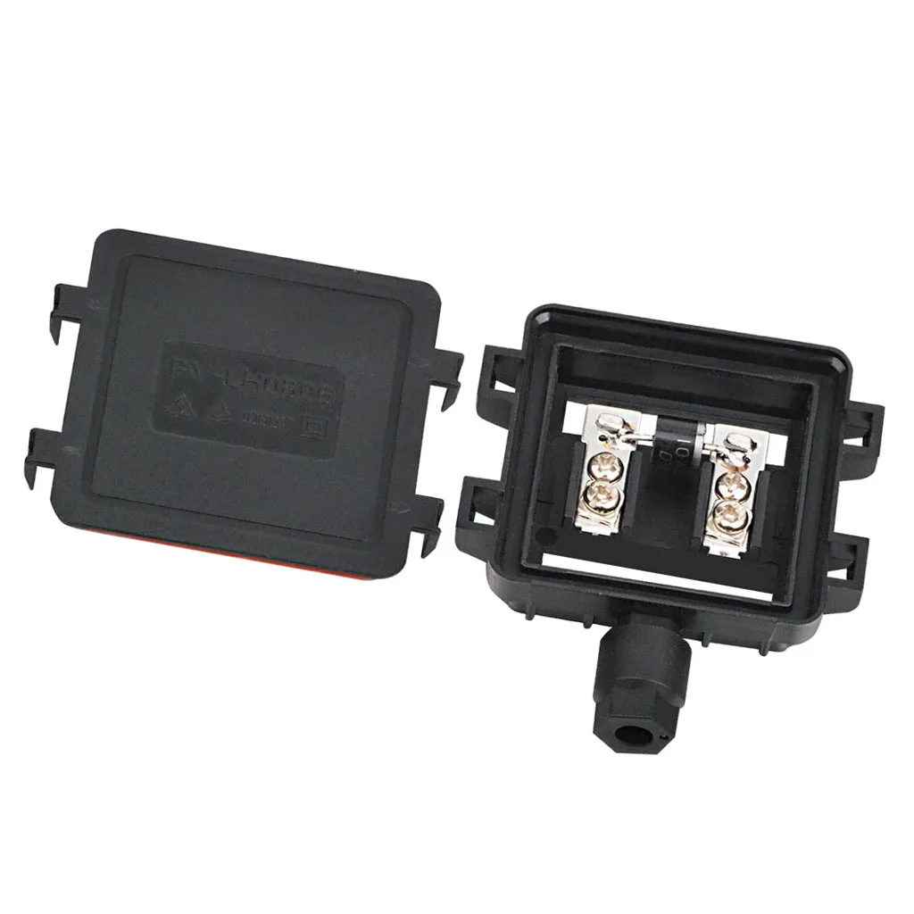 Solar Junction Box PV Connector with 1 Diode for Solar Panel 30W-80W 6A