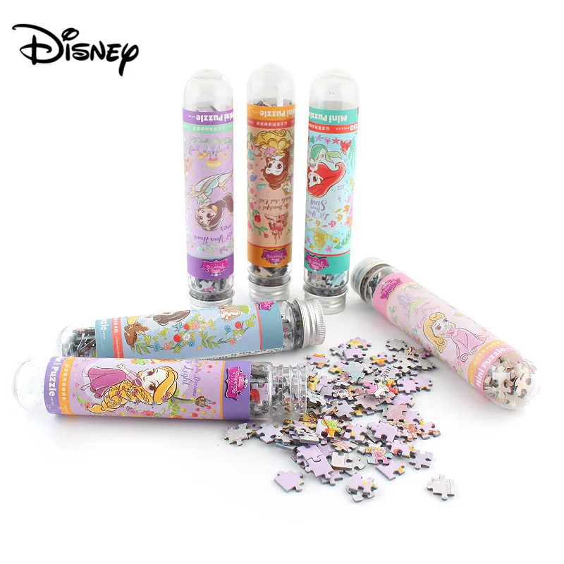

Disney 150 piece test tube puzzle princess fashion flat jigsaw puzzle mini test tube puzzle
