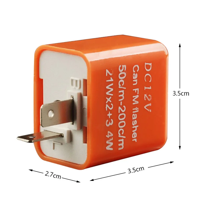 12 V 2-контактный Регулируемая частота светодиодный импульсное реле свет двойной переключатель сигнала мотоцикла Водонепроницаемый Универсальный двухконтактная флэш-памяти#297003