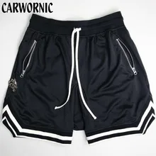 CARWORNIC летние шорты мужские, повседневные, пропускающие воздух шорты для фитнеса тренировки мужские пляжные шорты быстросохнущие Лоскутные тренажерные залы короткие брюки