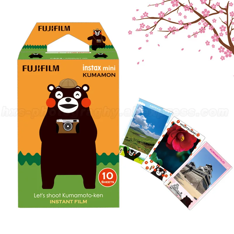 Оригинальная фотопленка Fujifilm Instax Mini 9 Kumamon 10 листов фотобумага для 8 7 s 90 25 Share SP-1