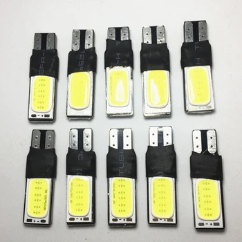 

100 pcs White Interior Bulb Light T10 LED 194 168 W5W COB Car DC 12v Parking Backup Brake Lamps Canbus Cars xenon Auto Led