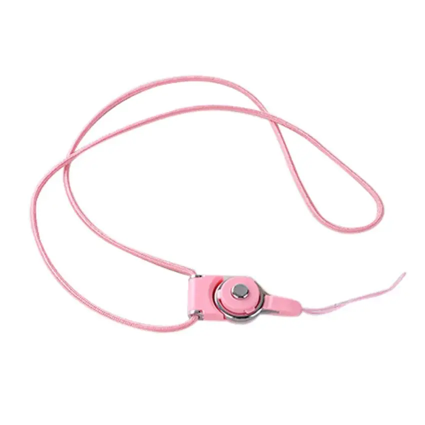 Ремешок для мобильного телефона, ремешок для шеи, съемный ремешок для сотового телефона, для удостоверения личности, для камеры, ремешок для сотового телефона для samsung IPHONEHuawei - Цвет: pink