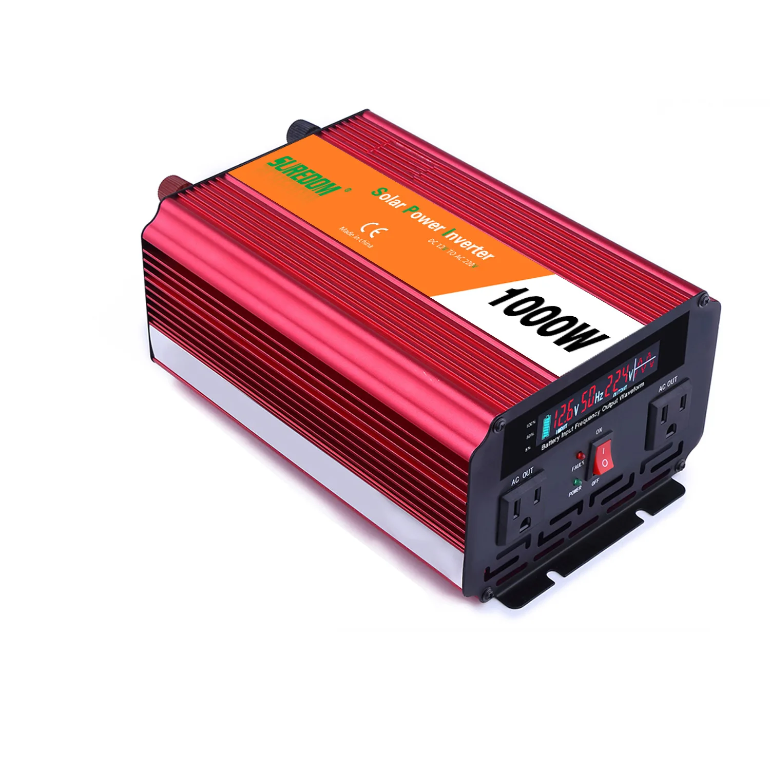  1000W Solar Inverter Multifunctional Travel Power Supply Control Car Power inverter DC 12V TO AC 22