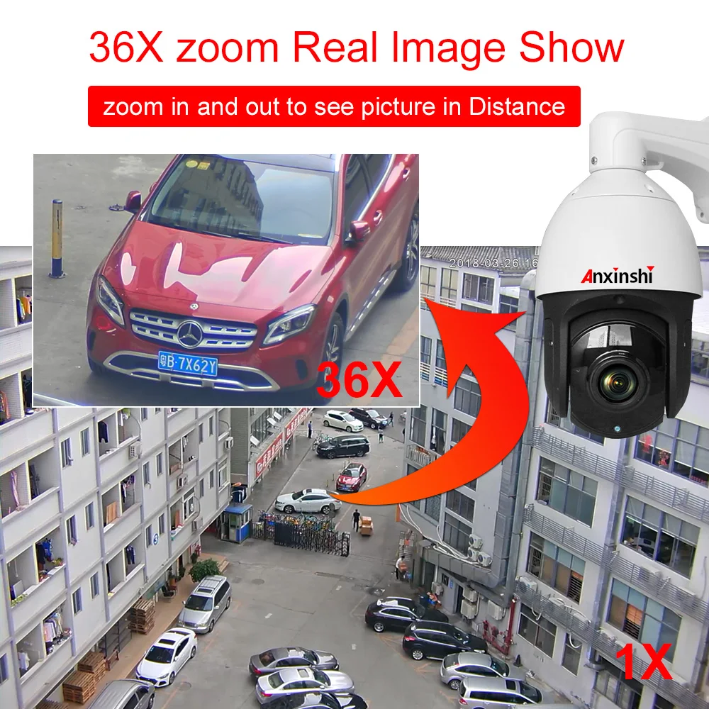 Starlight ночное видение Лазерная инфракрасная камера 300 м HD 5MP CCTV IP PTZ