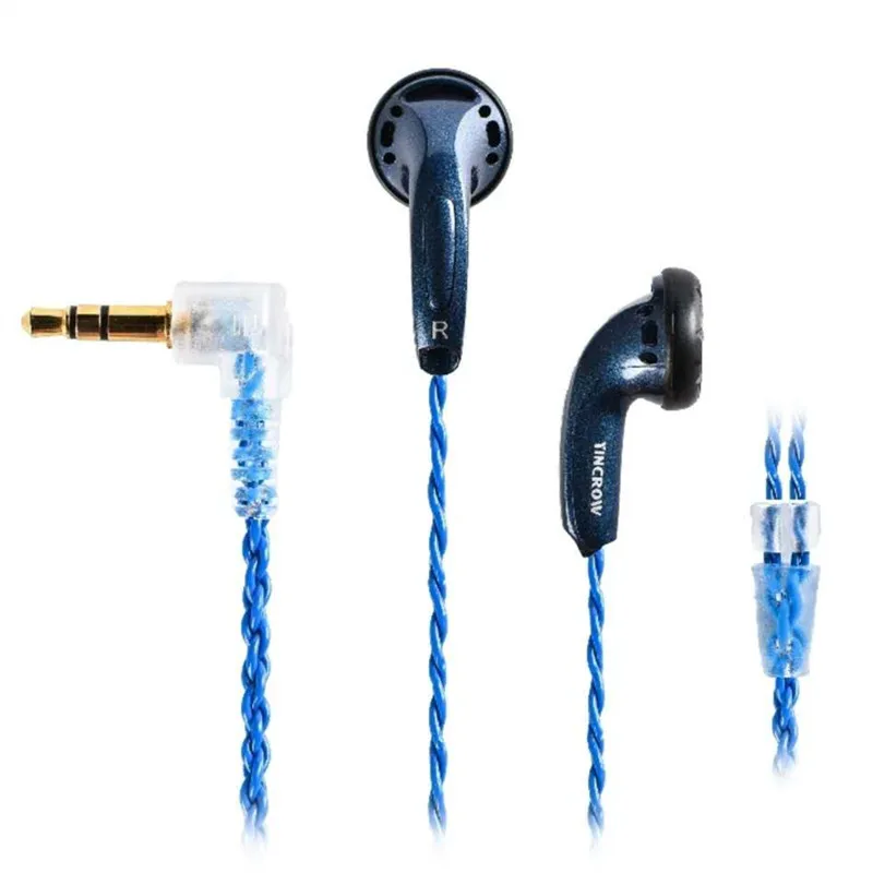 Новинка, YINCROW, RW-9, динамические наушники-вкладыши, наушники с плоской головкой, затычки для ушей, металлические наушники, гарнитура MX500, вкладыши - Цвет: blue earphone