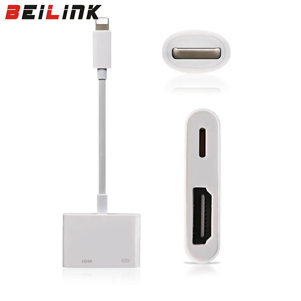 New Arrive High Quality Light to AV HDMI HDTV TV Digital Cable Adapter For iphone 5