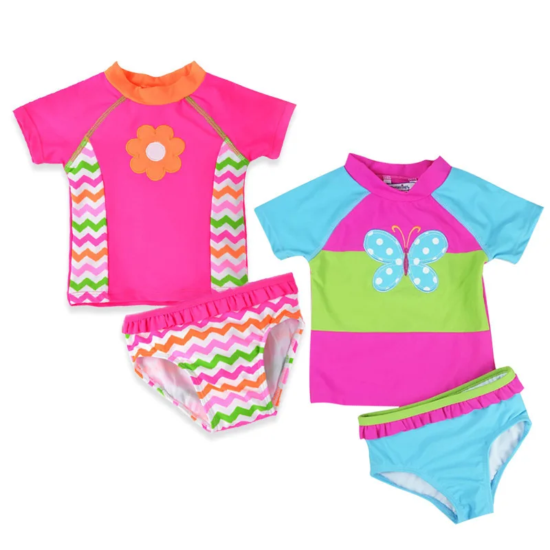 

2019 Newborn Baby Toddler Girl Swimwear Girl Swimsuit Infant Bathing Suits Summer Bikini Sets Girls Two Pieces Swimwear Shorts