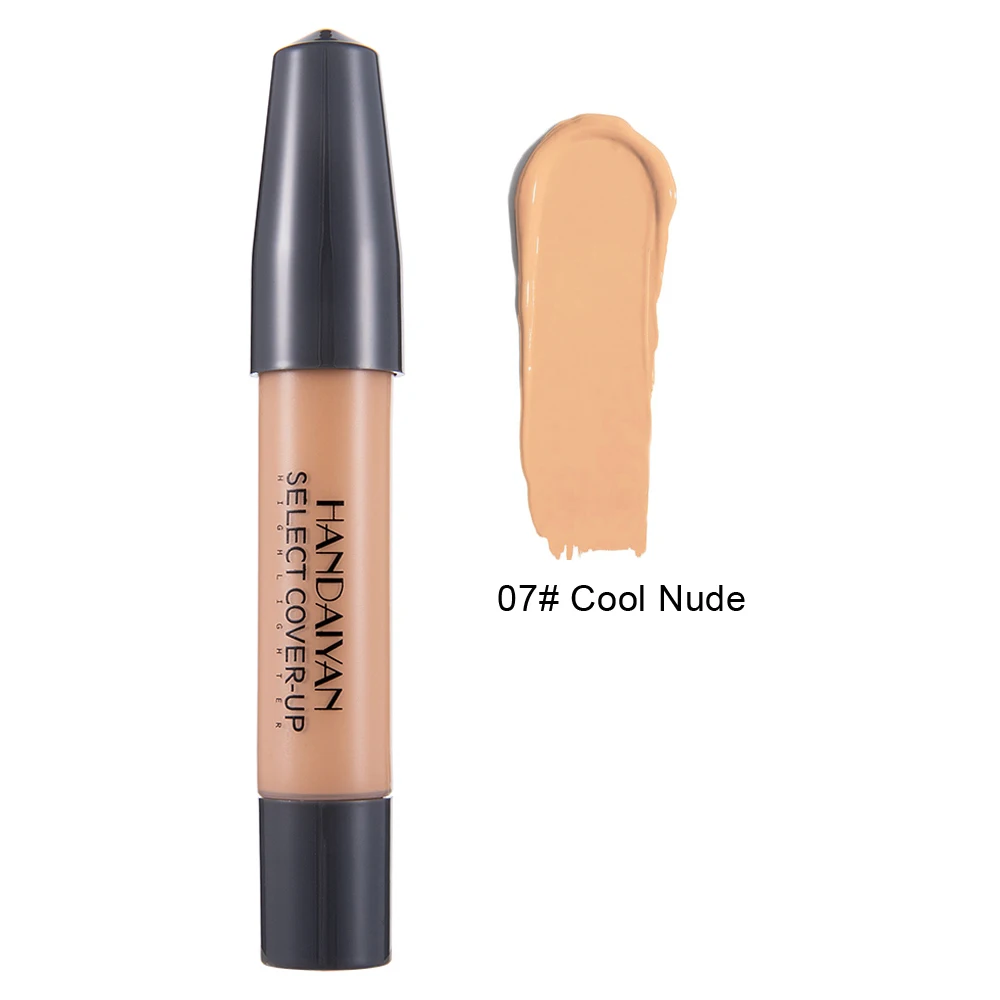 HANDAIYAN 12 Colors High Light Brightening Concealer Pen Long Oil Control Whitening Concealer Liquid Foundation Makeup TSLM1 - Цвет: 007