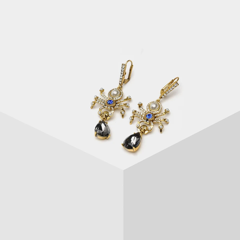 

Amorita boutique spider drop earrings