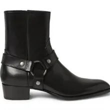 Мужские ботинки челси из натуральной кожи в винтажном стиле; Замшевые мужские ботильоны в римском стиле; мужская повседневная обувь на молнии с пряжкой; Sapato Botas на низком каблуке