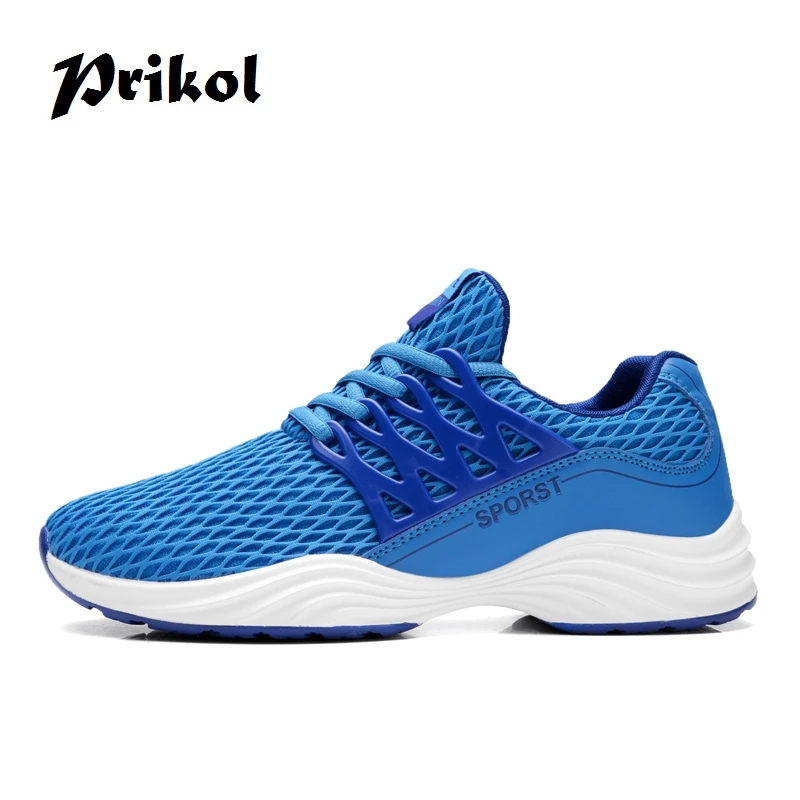 Prikol Роскошные брендовые летние Tenis Masculino Мужские дышащие спортивные туфли