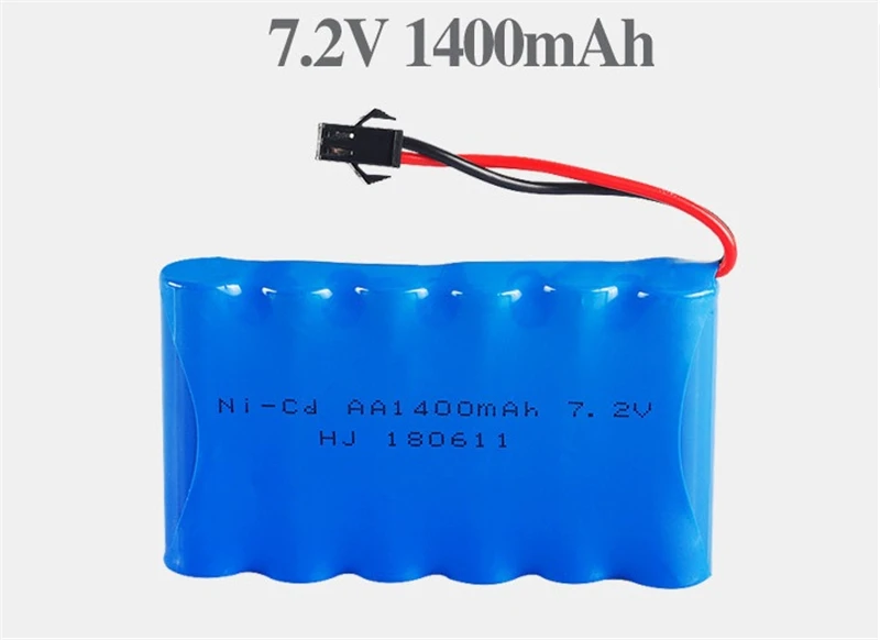 7,2 v 1400mah аккумуляторная батарея 7,2 v батарея 6* AA NIMH батарея для дистанционного управления электрические игрушки автомобили лодки освещение 1 шт