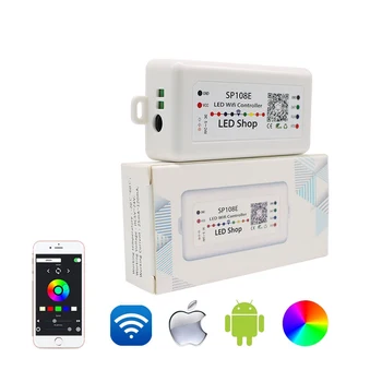 

SP105E SP107E SP108E Magic Music Wifi Led Controller Bluetooth SPI for IC Pixels Lights WS2801 WS2811 WS2812B WS2813 Pixel Strip