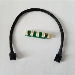 Шасси контроль температуры 4Pin мощность кабель pwm вентилятор Концентратор провода поддержка многоканальный модуль вентилятора