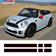 Tampa Do Motor Capô do carro Decalque de Vinil Auto Traseira Tronco Linha Capot Adesivos Esporte Listra Para Mini Coopers F54 F55 F56 r56 R57 R58