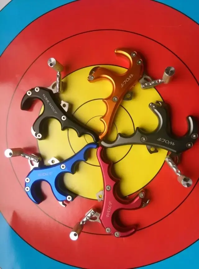 

Free Shiping 4 finger grip Caliper Release aid for compound bow hunting and archery