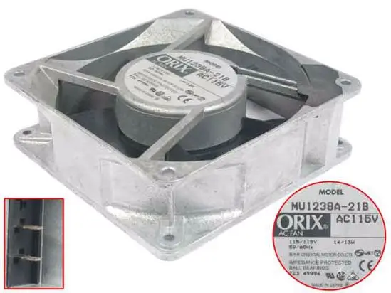 Emacro для ORIX MU1238A-21B AC 115V 14W 2-piece 120x120x25mm вентилятор охлаждения сервера
