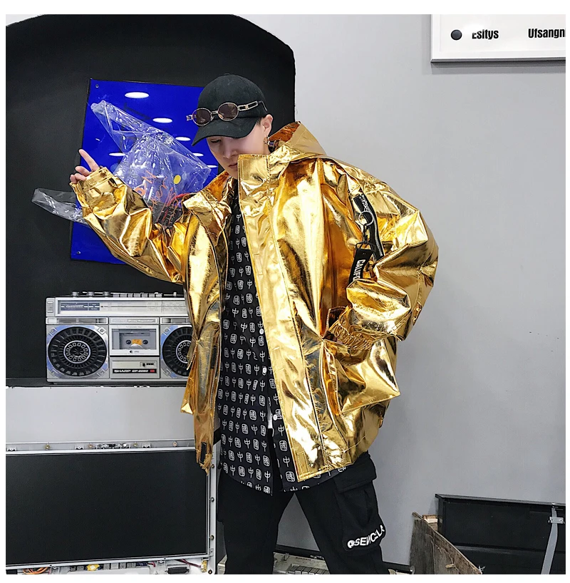 LAPPSTER Мужская Уличная Светоотражающая куртка-бомбер мужская куртка из искусственной кожи в стиле хип-хоп модная ветровка INS университетская куртка пальто