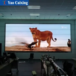 Instalação Fixa de Controle de exibição de vídeo full color parede Synchonous SMD2121 HD tela led para interior p4