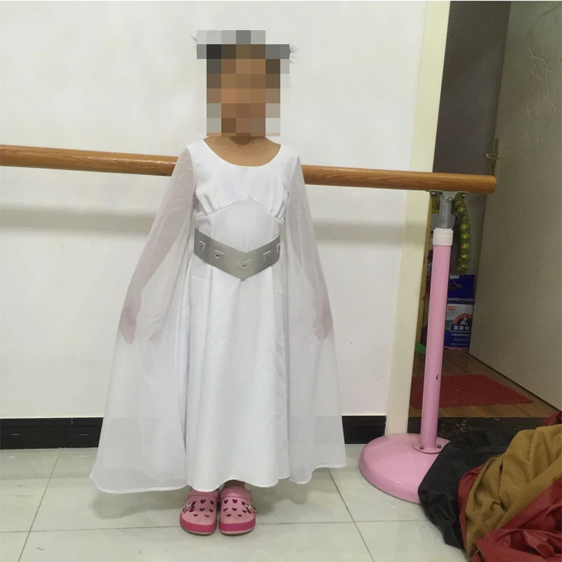 

Child Girl's Star Wars Princess Leia Cosplay Costume Dress Kids Halloween Carnival Party Costume Custom