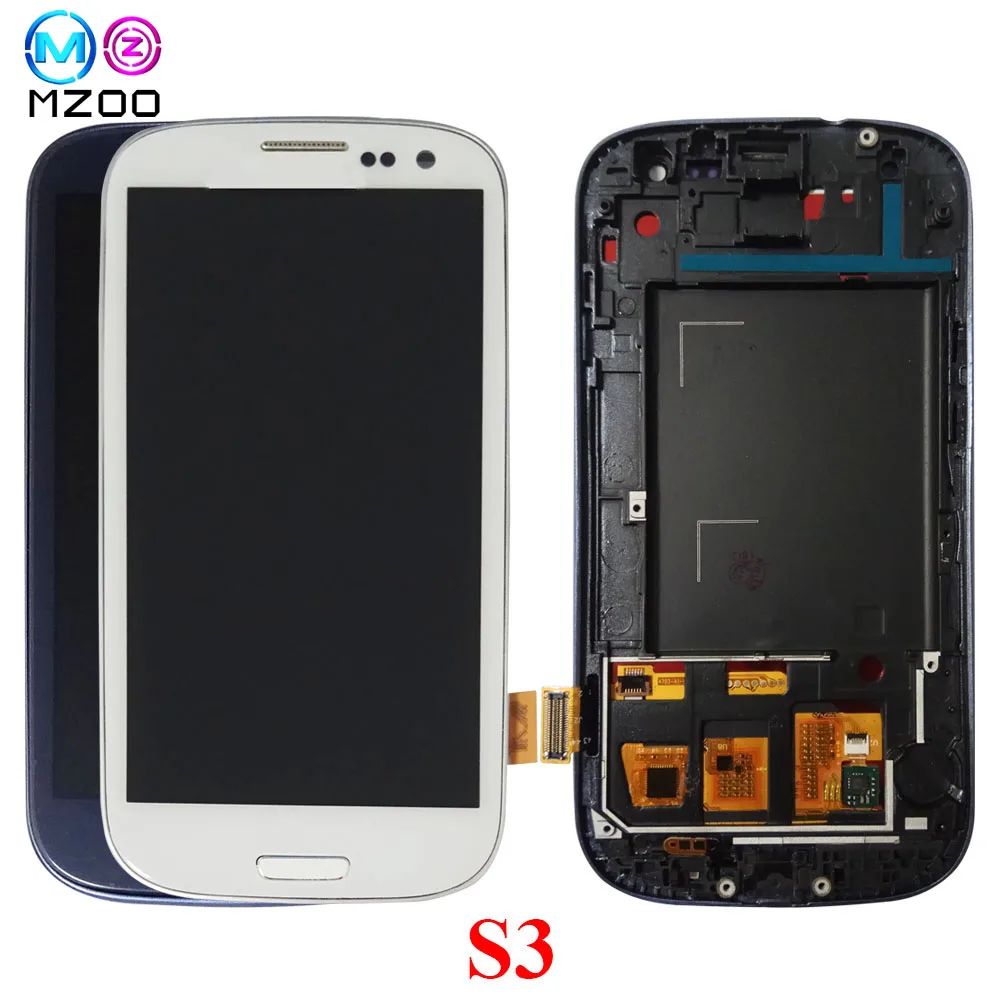 Для Samsung Galaxy S3 i9300 LCD сенсорный экран ЖК дисплей стеклянная панель дигитайзер