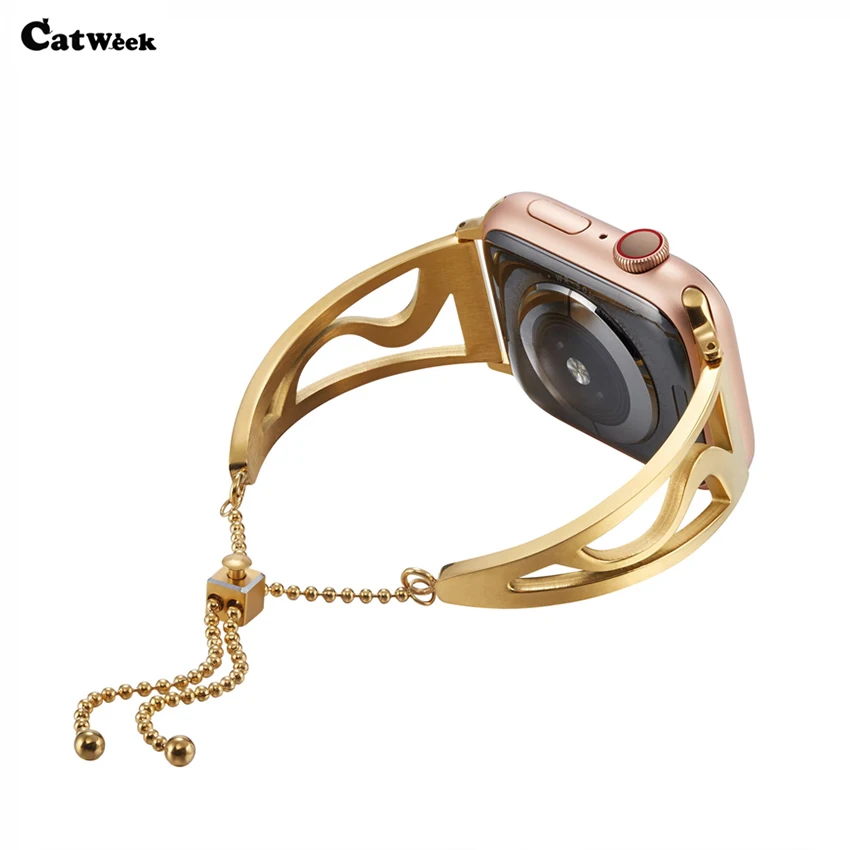 

Band For Apple Watch 44/40mm 38/42mm Light Fashion Metal Sport Bracelet Band Stainless Steel Strap For iWatch 4 3 2 1 Watchbands