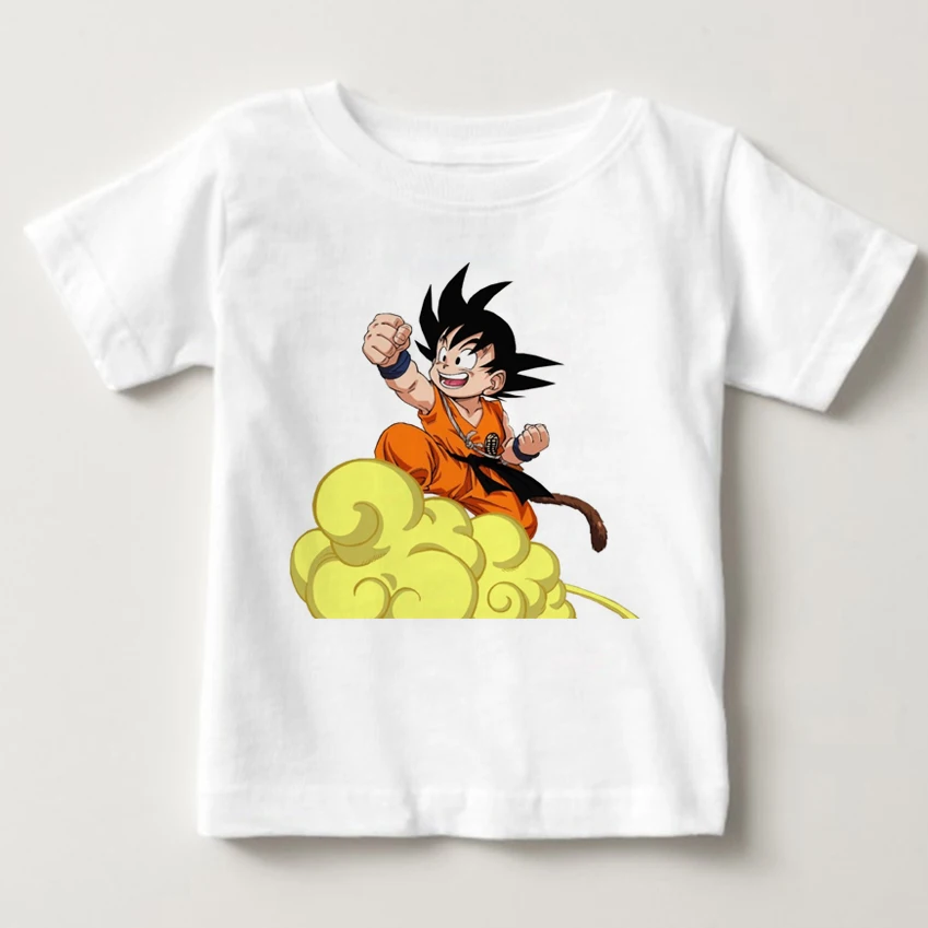 2018 Children Dragon Ball Toddler Goku Funny T Shirts Kids Summer Top