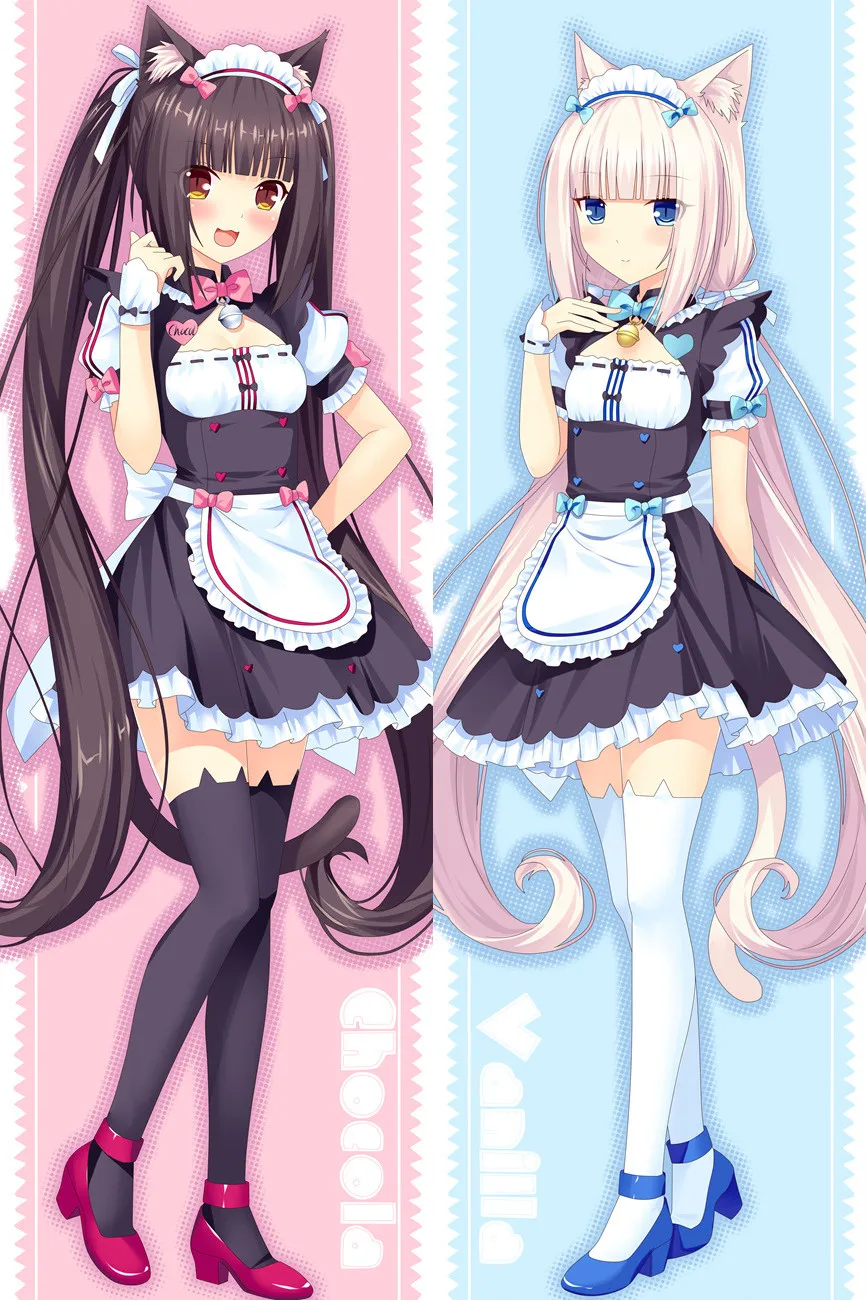 Japan Anime chocola&vanilla sayori Otaku Pillow Case Hugging Body 511030