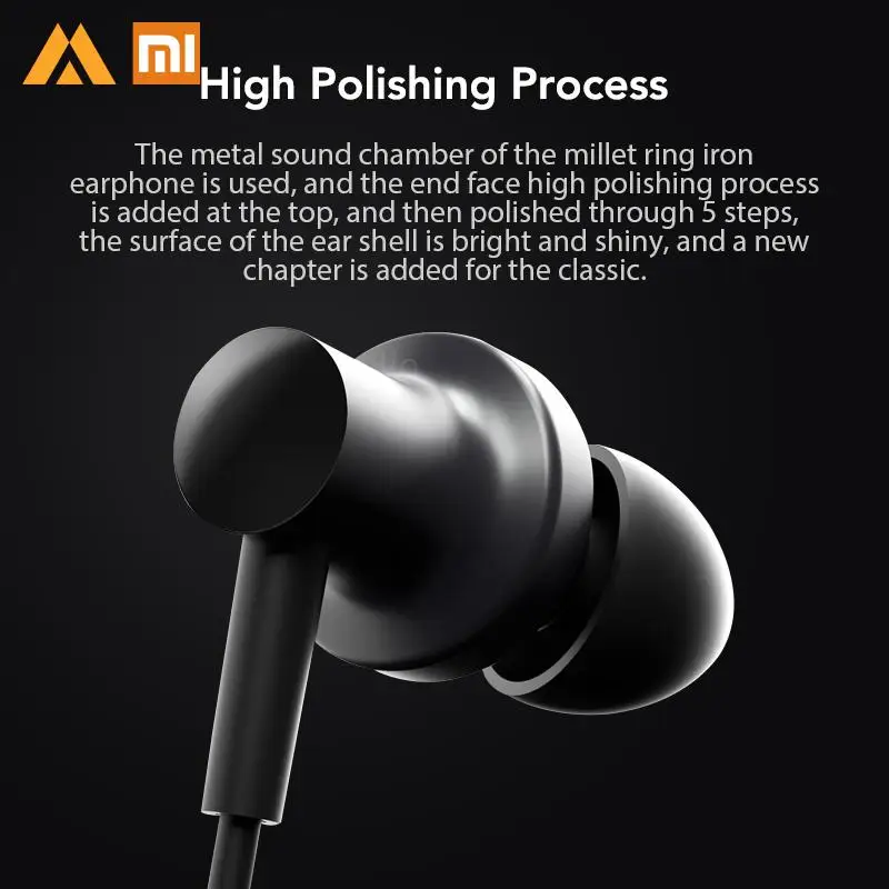 

Original Good Quality Xiaomi Hybrid Earphone 2 Graphene Earphone Dynamic Driver Headphone With Mic Xiomi Xaomi