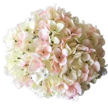 

50Pcs Artificial Hydrangea Flower head Fake big Hydrangea Flower Head white/blue/pink/purple/green color for flower wall