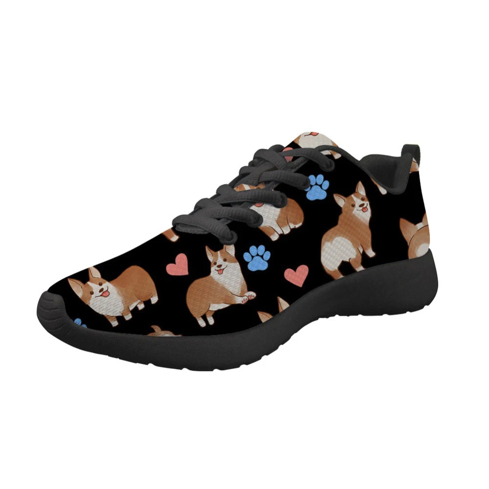 

Customized Corgi Men Sneakers Comfortable Casual Shoes Mens Shoes For Men Lace-Up Fashion Flat Running Shoes Zapatillas Hombre