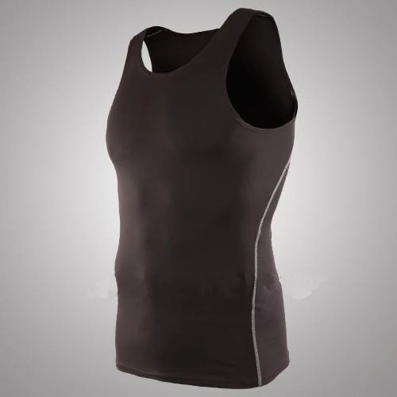 Mens Basketball Sports Tight Vest font b Running b font Training High Stretch Bottom Tank Tops