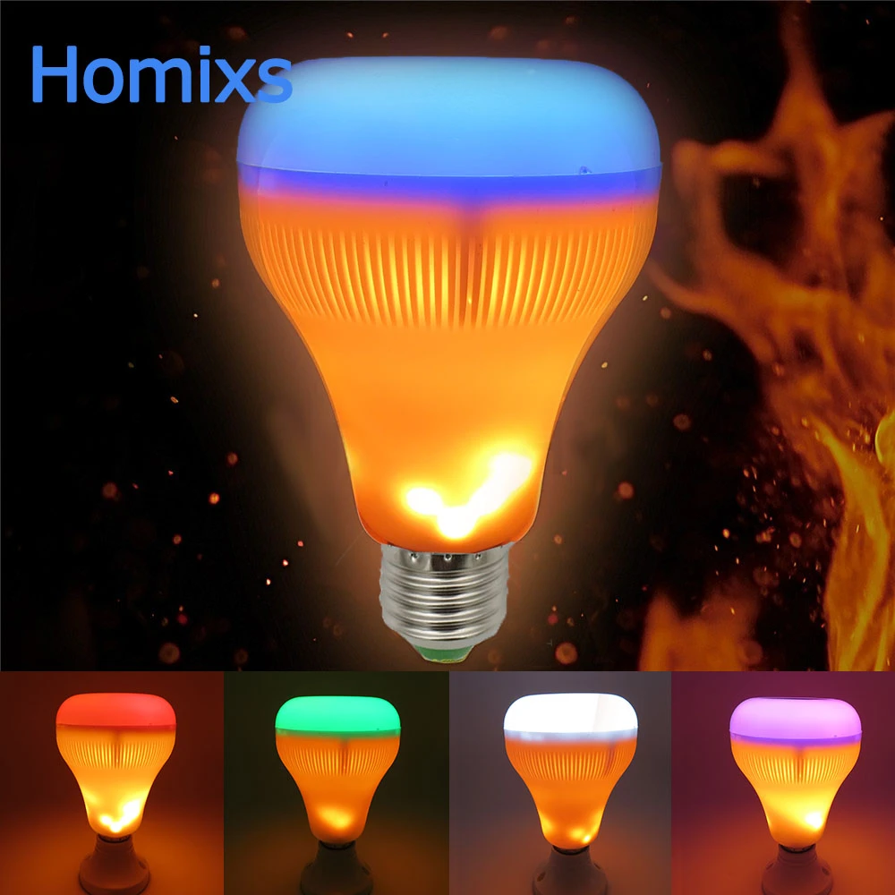 led flame music lamp