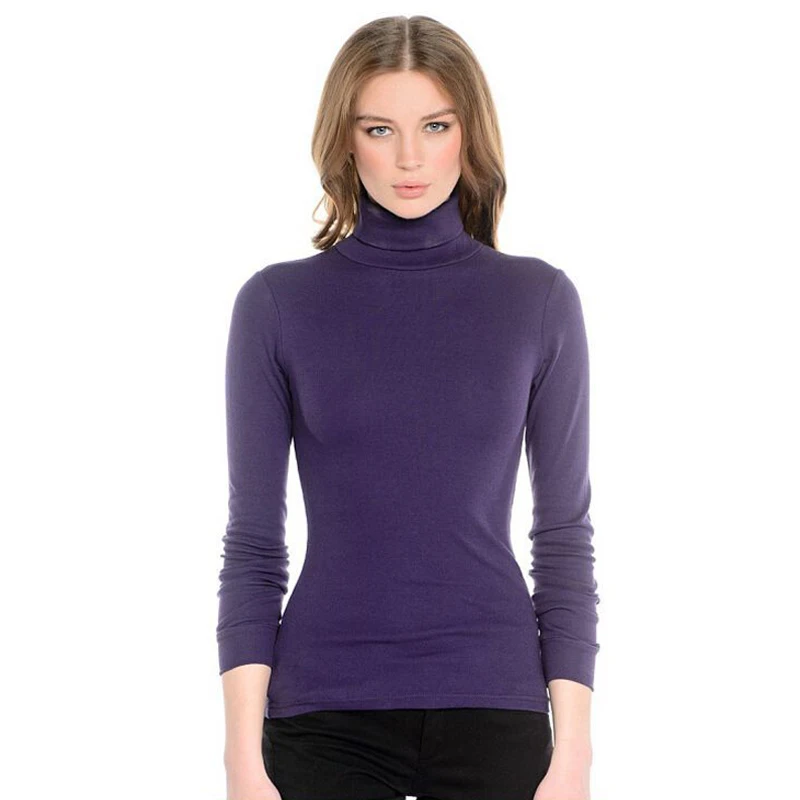 Southstore 2017 Spring Fall Vintage Turtleneck Basic Thin