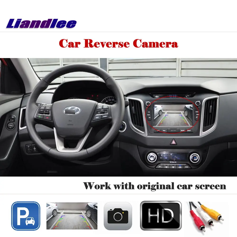 

Liandlee For Hyundai Creta ix25 Cantus 2015-2018 / Auto Back Up Camera Rearview Parking Camera Work with Car Factory Screen
